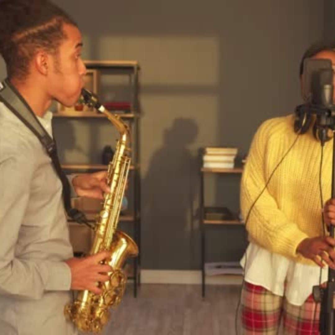 Saxophonist and singer performing in Singapore